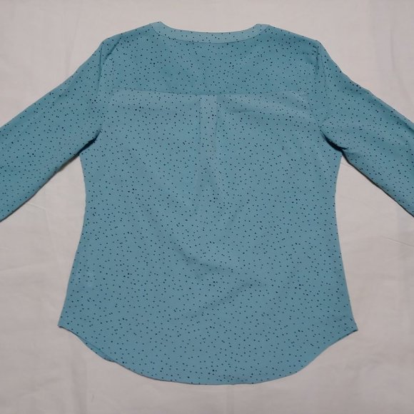 Croft & Barrow Polka Dot blouse size PS - Picture 4 of 10